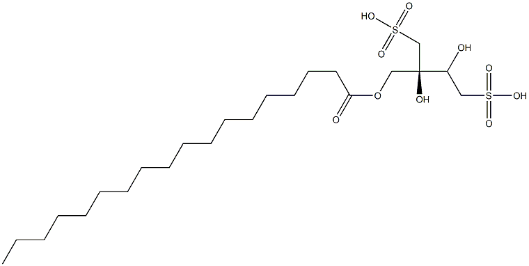 [R,(+)]-1,2,3-Propanetriol 1-stearate 2,3-di(methanesulfonate) Structure