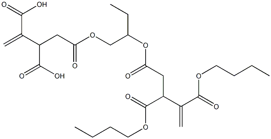 4,4'-[1-Ethylethylenebis(oxycarbonyl)]bis(1-butene-2,3-dicarboxylic acid dibutyl) ester 구조식 이미지