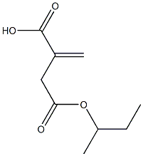 Itaconic acid hydrogen 4-sec-butyl ester Structure