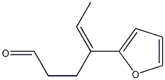 4-(2-Furanyl)-4-hexen-1-al 구조식 이미지