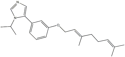 1-Isopropyl-5-[3-(3,7-dimethyl-2,6-octadienyloxy)phenyl]-1H-imidazole 구조식 이미지