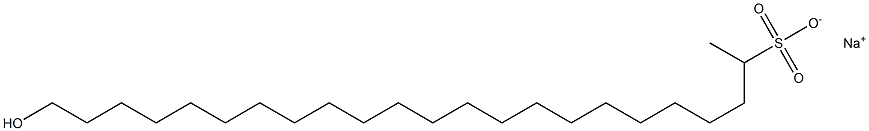 23-Hydroxytricosane-2-sulfonic acid sodium salt Structure