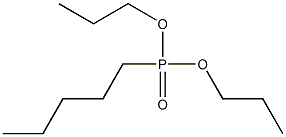 Pentylphosphonic acid dipropyl ester Structure