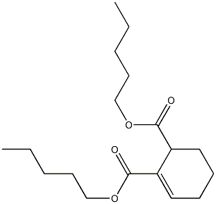 1-Cyclohexene-2,3-dicarboxylic acid dipentyl ester Structure