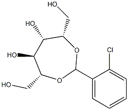 2-O,5-O-(2-Chlorobenzylidene)-D-glucitol Structure