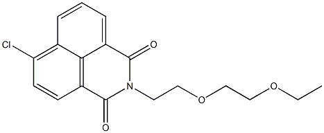 4-Chloro-N-[2-(2-ethoxyethoxy)ethyl]-1,8-naphthalenedicarboximide Structure