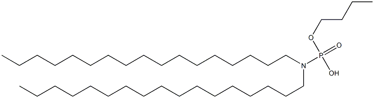 N,N-Diheptadecylamidophosphoric acid hydrogen butyl ester Structure