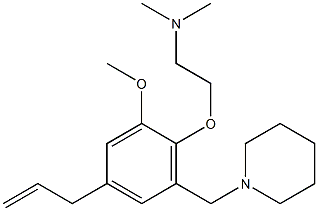1-[3-Allyl-6-[2-(dimethylamino)ethoxy]-5-methoxybenzyl]piperidine 구조식 이미지