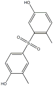 3,4'-Dihydroxy-3',6-dimethyl[sulfonylbisbenzene] Structure