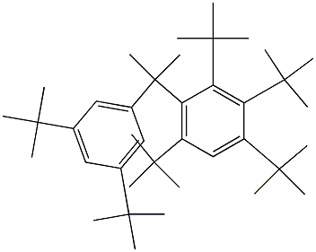 2-(2,3,4,6-Tetra-tert-butylphenyl)-2-(3,5-di-tert-butylphenyl)propane 구조식 이미지