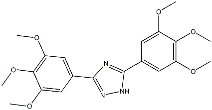 3,5-Bis(3,4,5-trimethoxyphenyl)-1H-1,2,4-triazole Structure