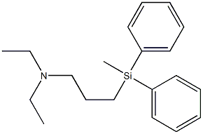 N,N-Diethyl-3-(methyldiphenylsilyl)propan-1-amine Structure