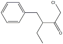 3-Benzyl-1-chloro-2-pentanone 구조식 이미지