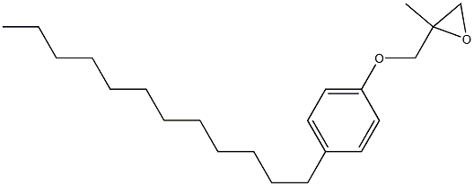 4-Dodecylphenyl 2-methylglycidyl ether 구조식 이미지