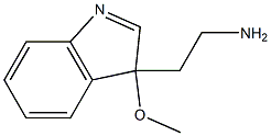 3-Methoxy-3H-indole-3-ethanamine 구조식 이미지