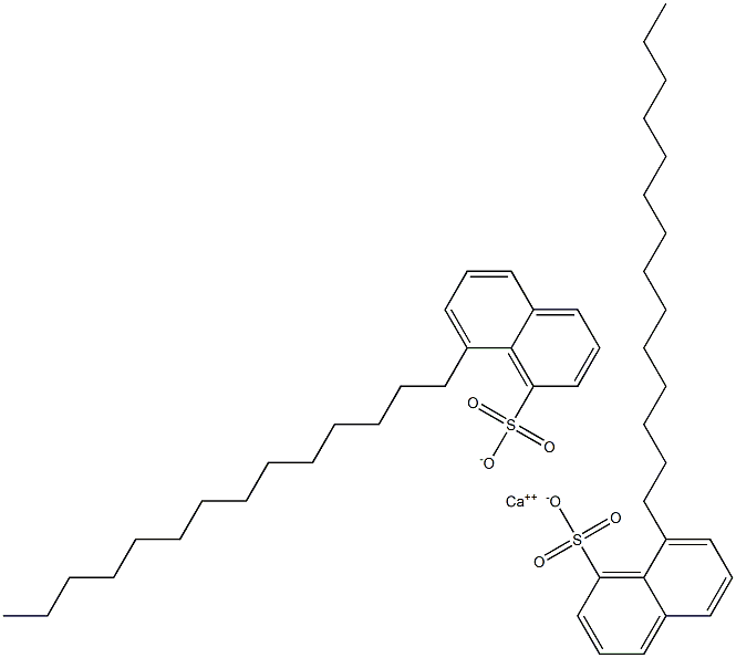 Bis(8-tetradecyl-1-naphthalenesulfonic acid)calcium salt Structure