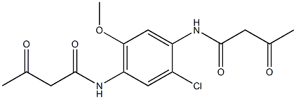1,4-Bis(3-oxobutyrylamino)-2-chloro-5-methoxybenzene Structure