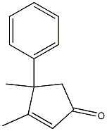 4-Phenyl-3,4-dimethyl-2-cyclopenten-1-one 구조식 이미지