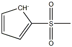 1-(Methylsulfonyl) cyclopentadienide Structure