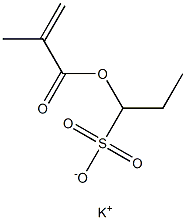 1-(Methacryloyloxy)-1-propanesulfonic acid potassium salt Structure