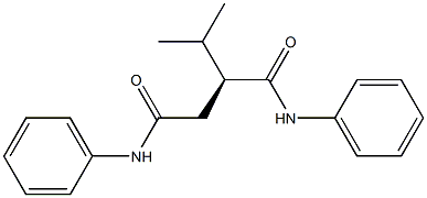 [S,(-)]-2-(1-Methylethyl)-N,N'-diphenylsuccinamide 구조식 이미지