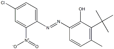 6-(4-Chloro-2-nitrophenylazo)-3-methyl-2-(1,1-dimethylethyl)phenol Structure