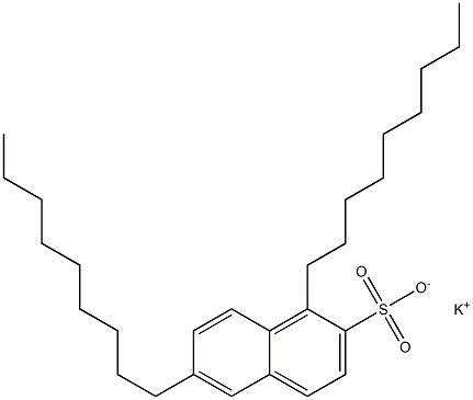 1,6-Dinonyl-2-naphthalenesulfonic acid potassium salt Structure