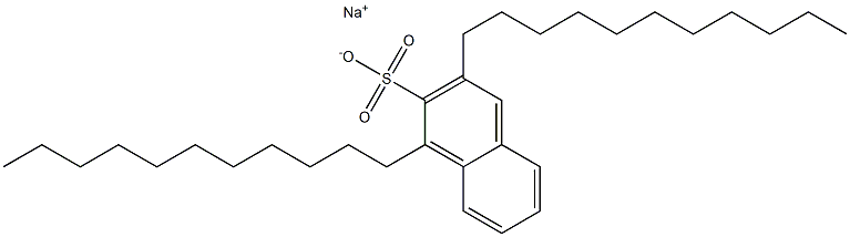 1,3-Diundecyl-2-naphthalenesulfonic acid sodium salt 구조식 이미지
