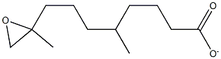 6-(2-Methyloxiranyl)-3-methylhexylacetate Structure
