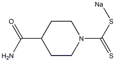 1-[(Sodiothio)thiocarbonyl]piperidine-4-carboxamide 구조식 이미지