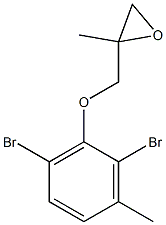 2,6-Dibromo-3-methylphenyl 2-methylglycidyl ether Structure