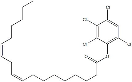 (9Z,12Z)-9,12-Octadecadienoic acid 2,3,4,6-tetrachlorophenyl ester 구조식 이미지