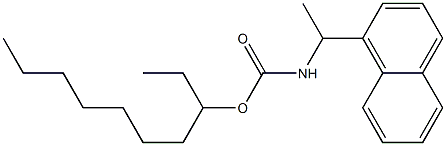 N-[1-(1-Naphtyl)ethyl]carbamic acid (1-ethyloctyl) ester Structure