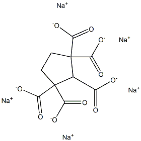 1,1,2,3,3-Cyclopentanepentacarboxylic acid pentasodium salt 구조식 이미지