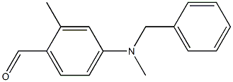 2-Methyl-4-(N-methyl-N-benzylamino)benzaldehyde 구조식 이미지