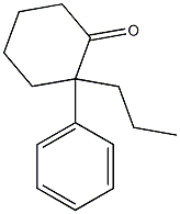 2-Phenyl-2-propylcyclohexanone 구조식 이미지