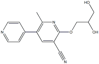 2-(2,3-Dihydroxypropoxy)-5-(4-pyridinyl)-6-methylpyridine-3-carbonitrile Structure