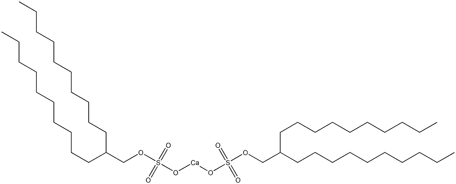 Bis(2-decyldodecyloxysulfonyloxy)calcium 구조식 이미지