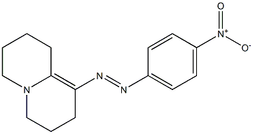 1-(4-Nitrophenylazo)-2,3,6,7,8,9-hexahydro-4H-quinolizine 구조식 이미지