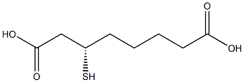 [S,(+)]-3-Mercaptooctanedioic acid 구조식 이미지