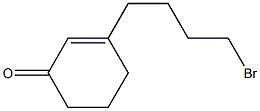 3-(4-Bromobutyl)-2-cyclohexen-1-one Structure