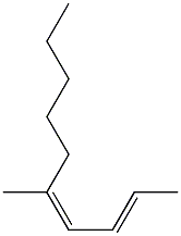 (2E,4Z)-5-Methyl-2,4-decadiene Structure