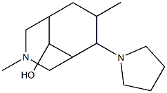 3,7-Dimethyl-6-(1-pyrrolidinyl)-3-azabicyclo[3.3.1]nonan-9-ol Structure