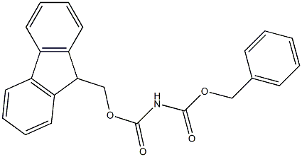 N-[(9H-Fluoren-9-ylmethyl)oxycarbonyl]carbamic acid benzyl ester Structure