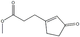 3-Oxocyclopentene-1-propionic acid methyl ester Structure
