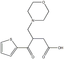 4-Oxo-4-(2-thienyl)-3-[morpholinomethyl]butanoic acid 구조식 이미지