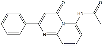 6-Acetylamino-2-phenyl-4H-pyrido[1,2-a]pyrimidin-4-one Structure