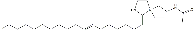 1-[2-(Acetylamino)ethyl]-1-ethyl-2-(7-octadecenyl)-4-imidazoline-1-ium Structure