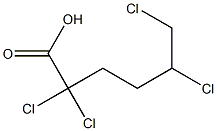 2,2,5,6-Tetrachlorohexanoic acid Structure