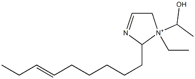 1-Ethyl-1-(1-hydroxyethyl)-2-(6-nonenyl)-3-imidazoline-1-ium Structure